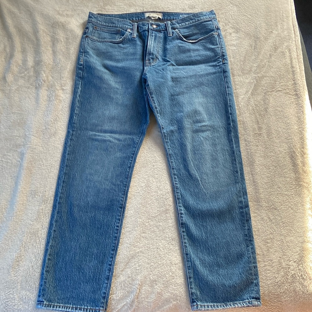 Madewell Mens Denim Jeans. Athletic Slim Jeans in Maxdale Wash. 36x30.